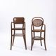 Antique set of Michael Thonet wicker and bentwood childrens chairs, 2