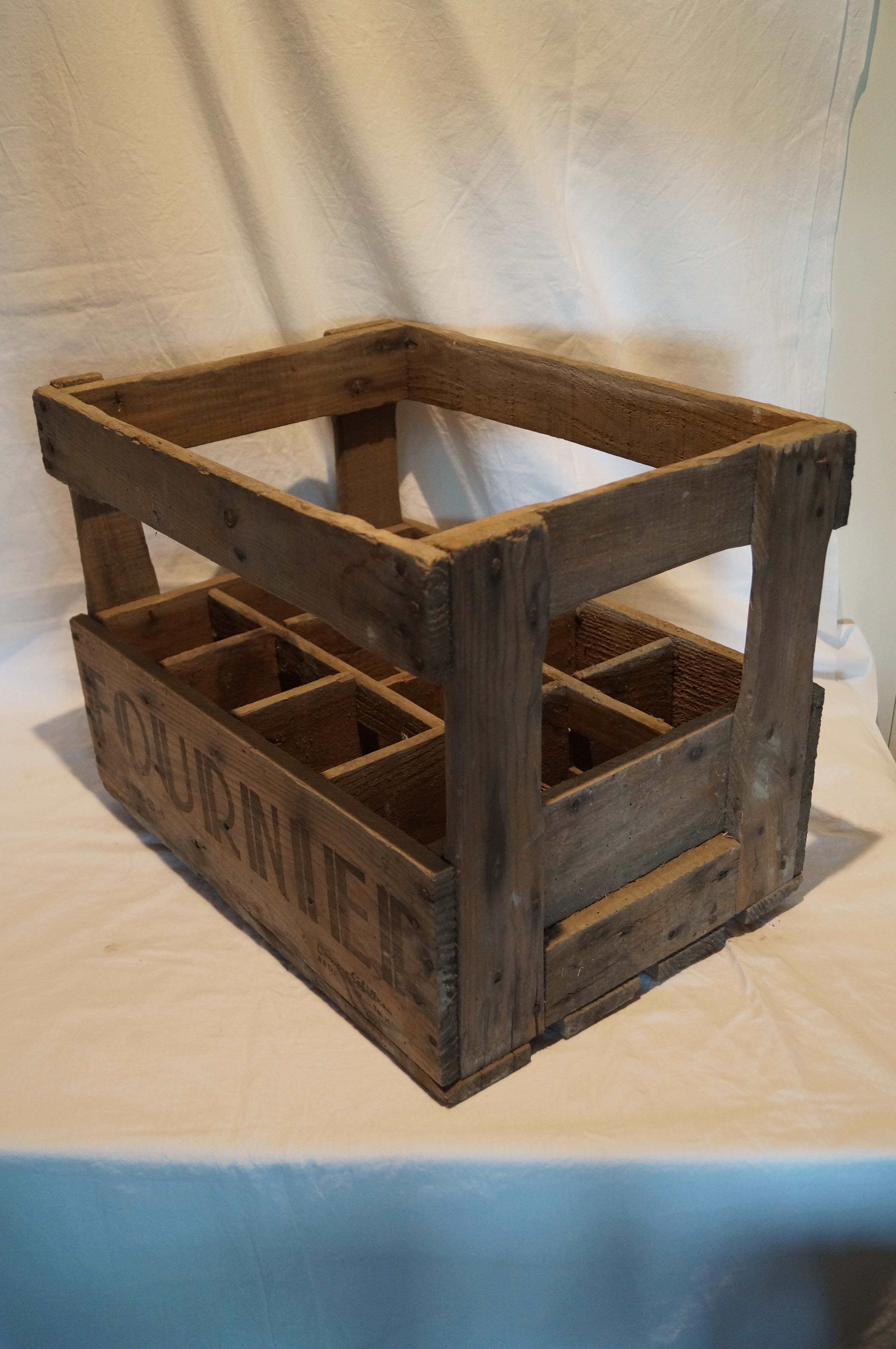 Old bottles wooden door