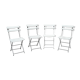 Suite de 4 chaises pliantes de jardin