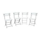 Suite de 4 chaises pliantes de jardin