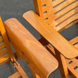 Vintage set of four Rex Plywood folding chairs by Niko Kralj design 1950