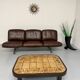 De Sede DS31 vintage leather 3-seater canapé banquette from the 1970s.
