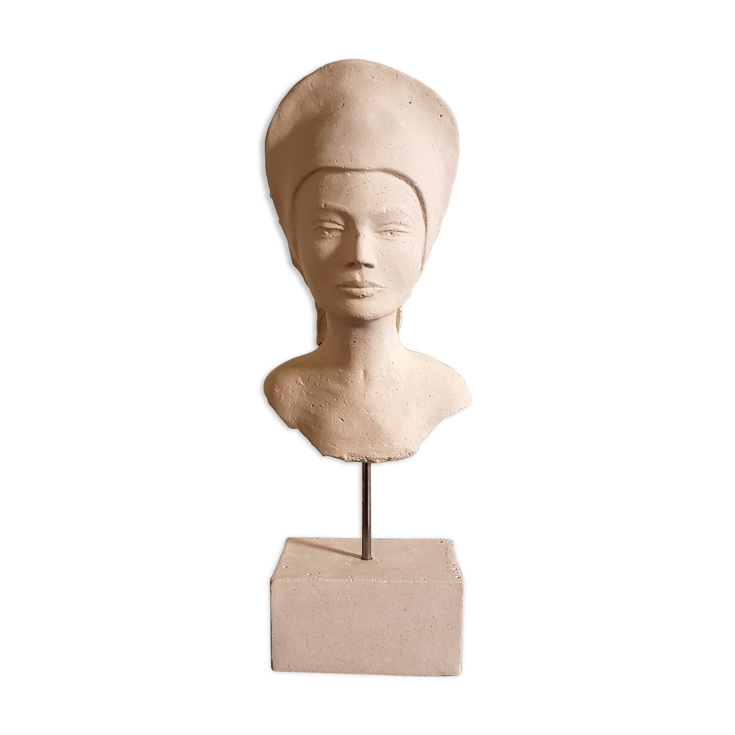 Woman bust in plaster
