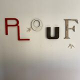 Set of industrial letters