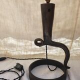 Iron lamp folk art