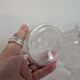 4 verres texturés en verre moulé – années 1970