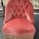 Fauteuil crapaud velours rose