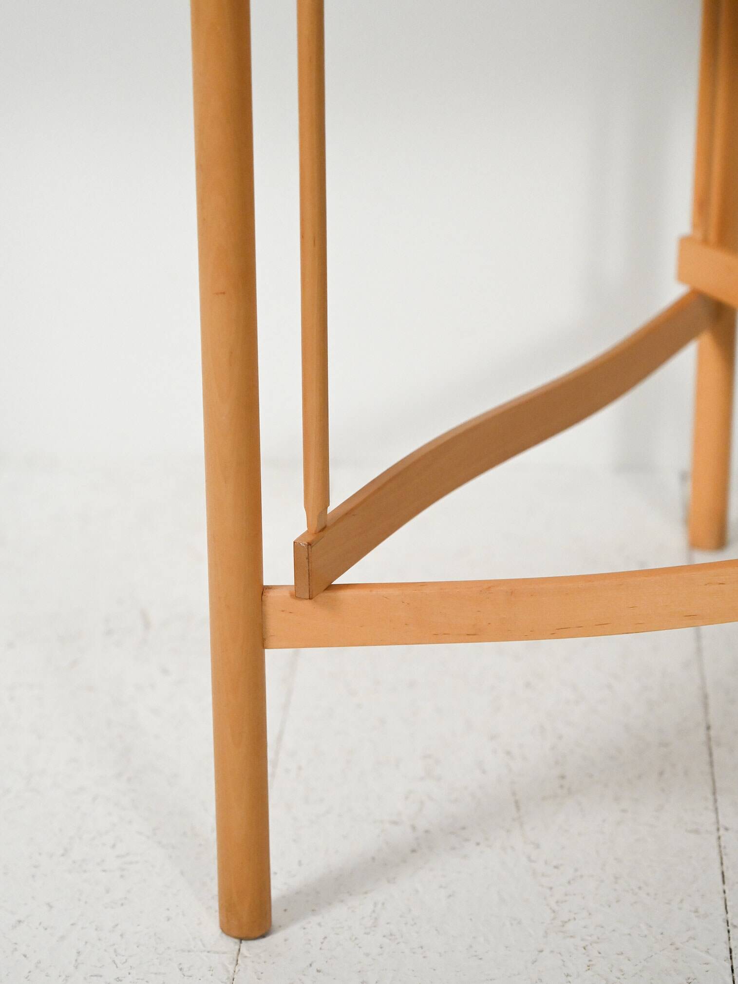 Scandinavian round birch coffee table by Karl Andersson & Söner