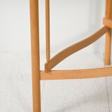 Scandinavian round birch coffee table by Karl Andersson & Söner