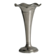 Small silver metal vase
