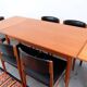 Teak dining table in retro vintage Danish style from the 60s-70s.