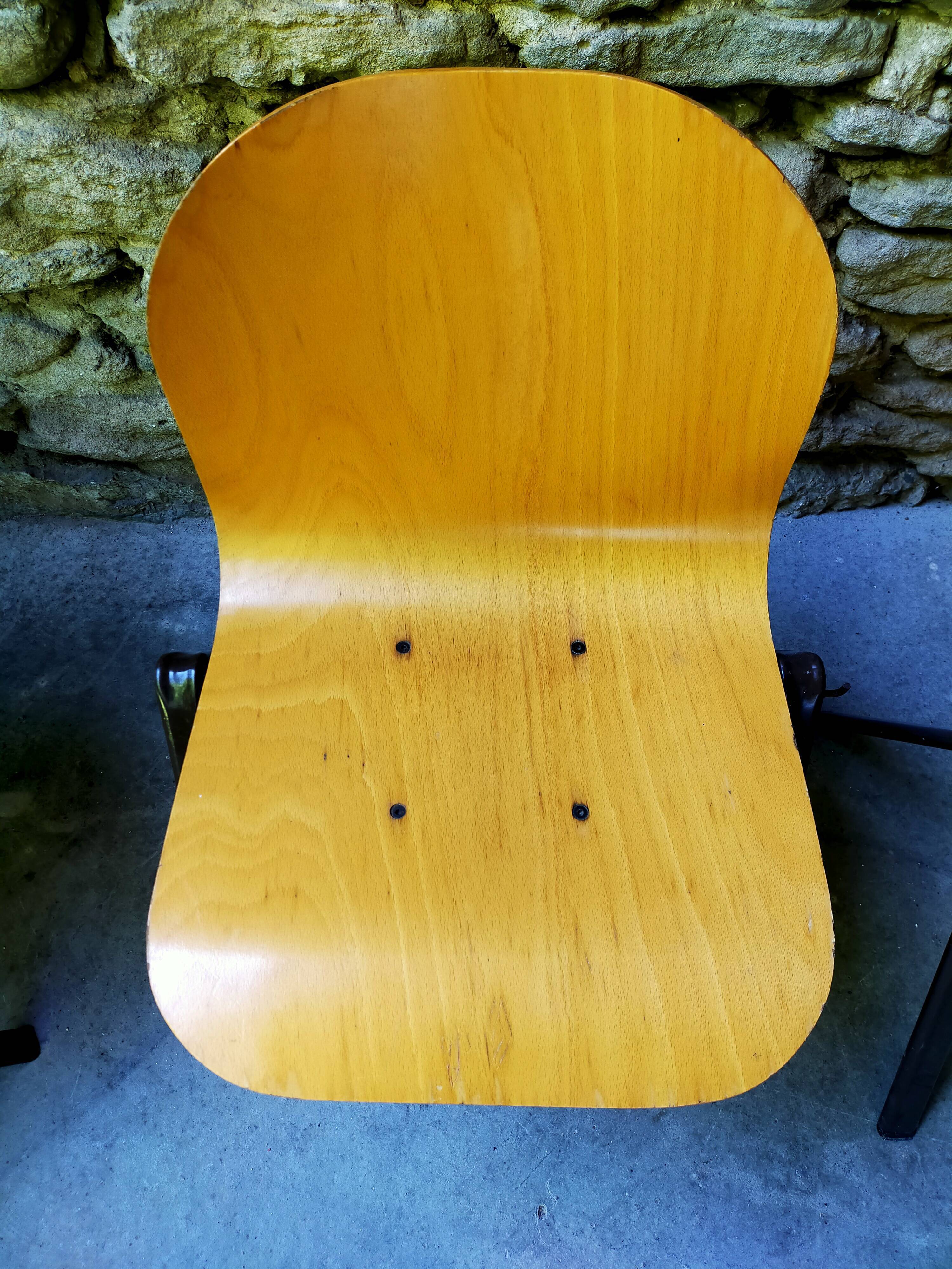 Set of 4 galvanita chairs