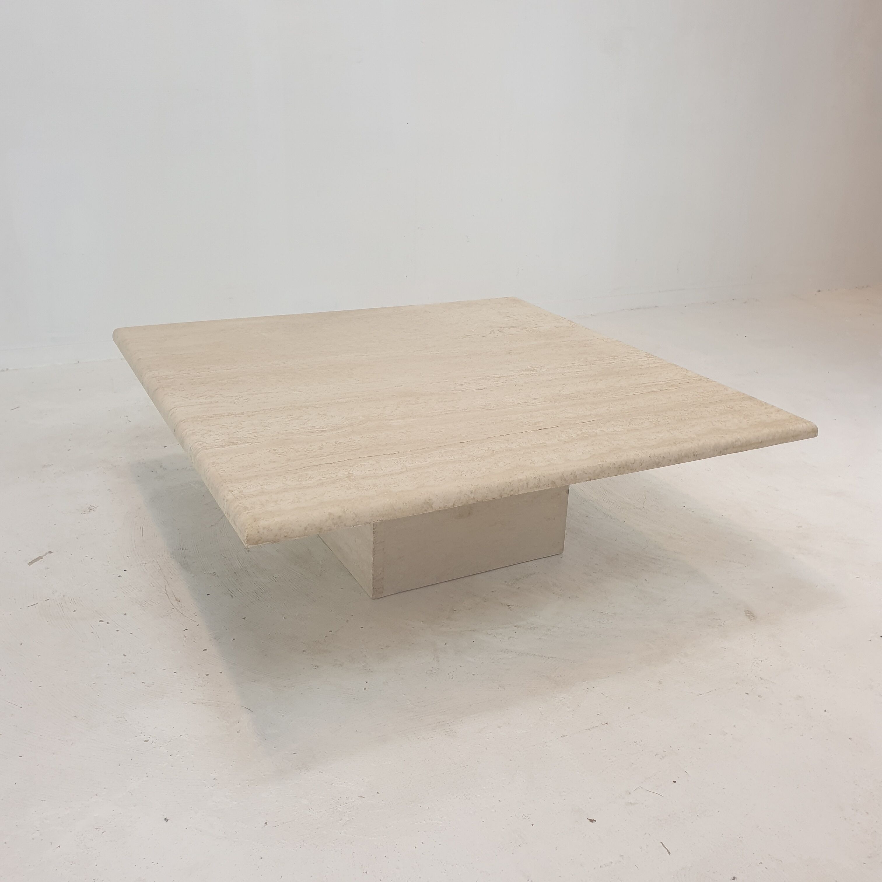 Italian Travertine Coffee Table, 1980's