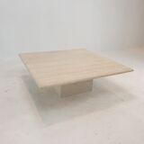 Italian Travertine Coffee Table, 1980's