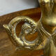 Chandelier, forme sirène, en bronze 