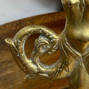 Chandelier, forme sirène, en bronze 