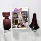 Postmodern Pair of Glass Vases by Tamara Aladin for Riihimaen Lasi Oy, Finland