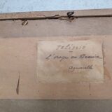 Watercolor on paper "The Storm in Beauce" by Pelissie, France 1930