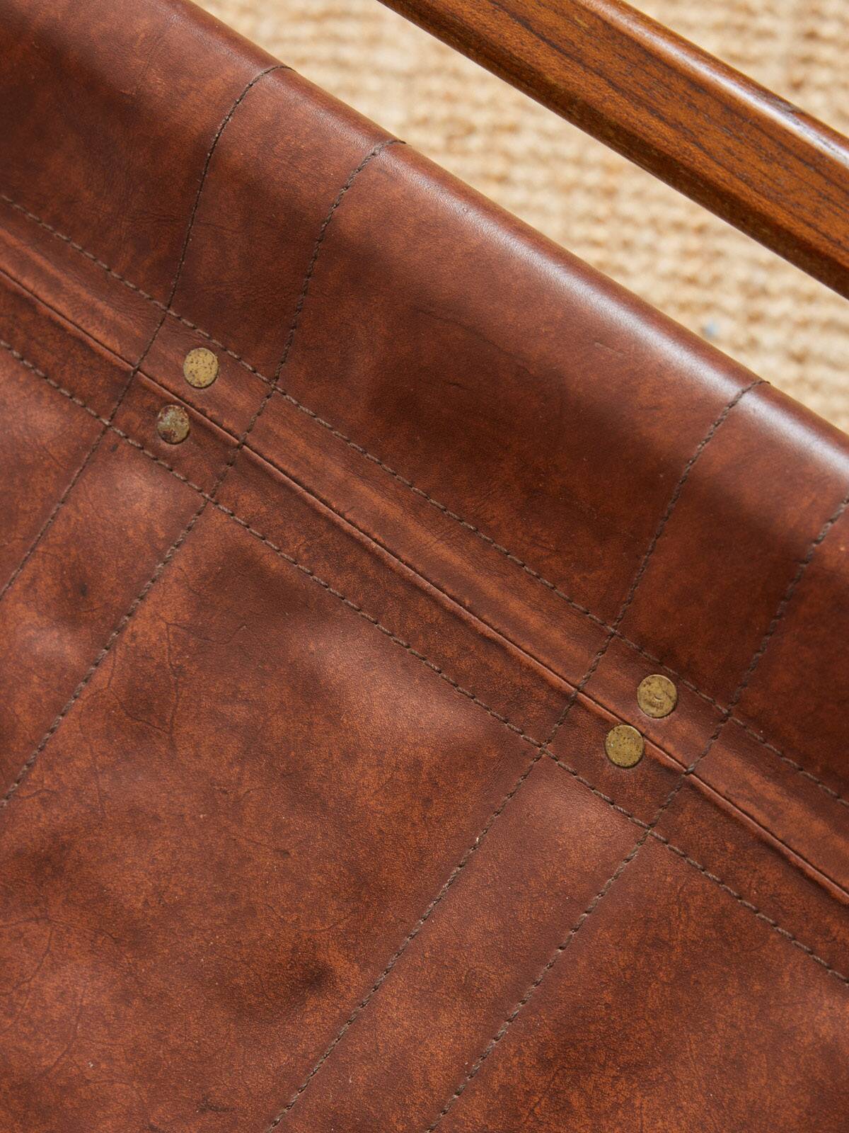 Vintage wooden deckchair