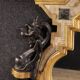 19th century lacquered and gilded Italian mirror