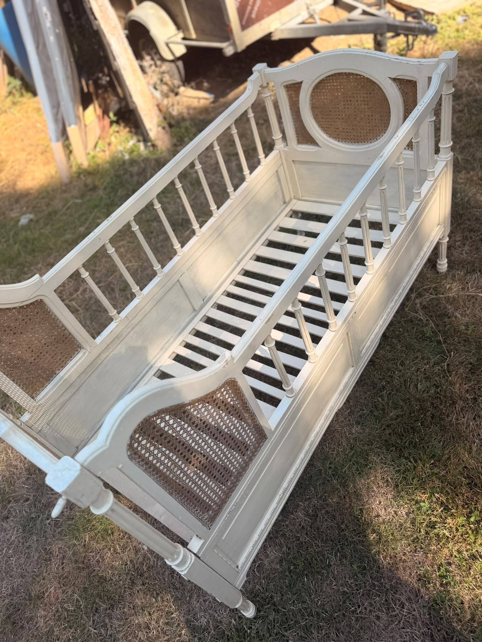 Bed in the old Louis XVI style