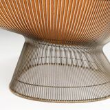 Model 1705 easy chair and ottoman set by Warren Platner for Knoll