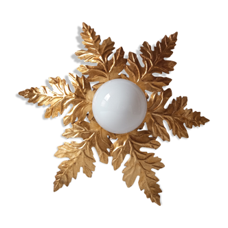 Ceiling lamp golden flower