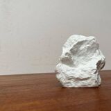 Vintage white porcelain rock vase from KPM Royal Porcelain, 1970s.