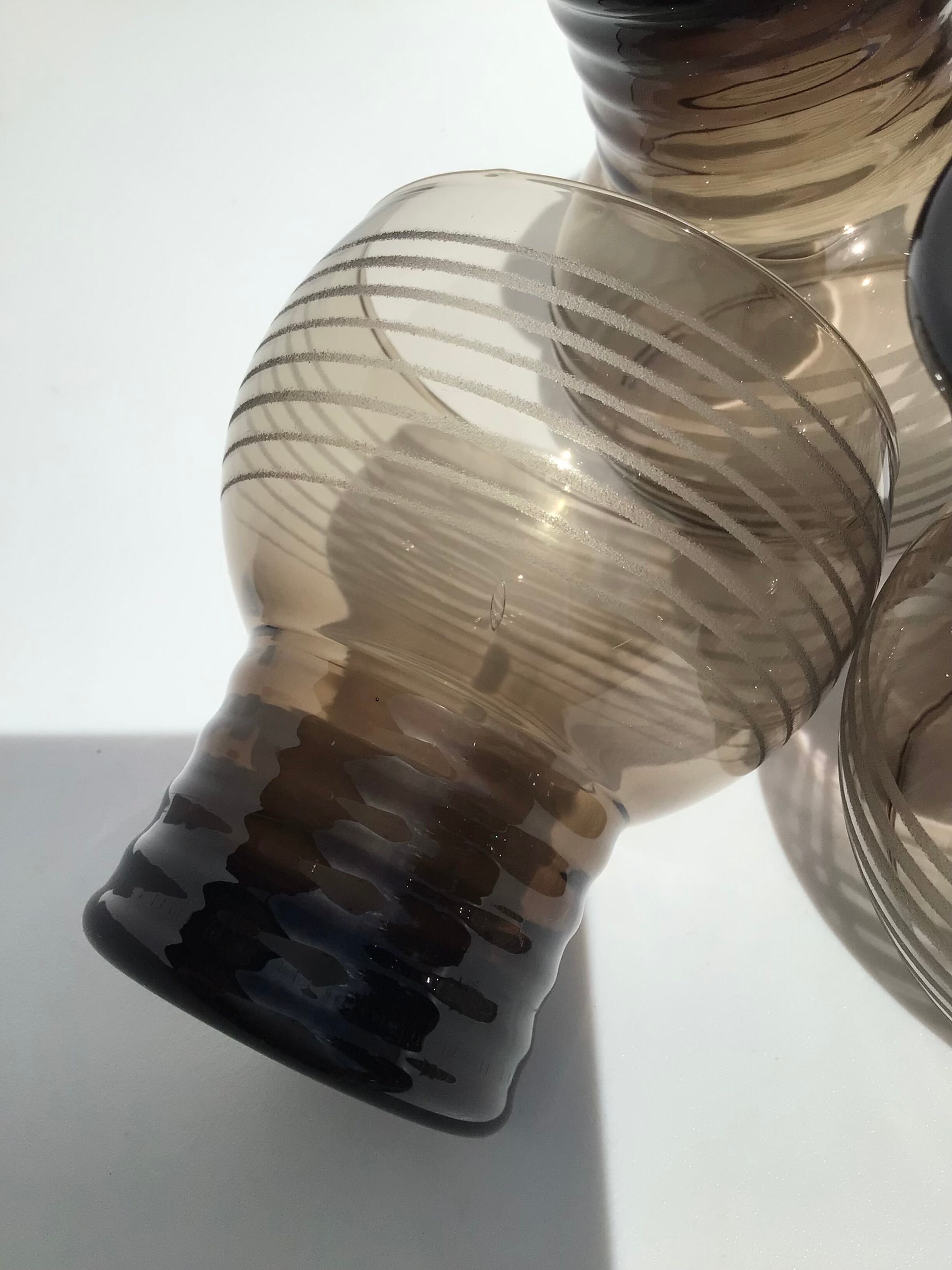 Set of 6 art deco water glasses