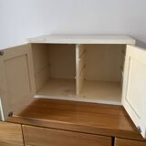Meuble à poser blanc cassé