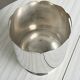 Silver-plated metal bucket, scalloped edge