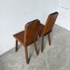 Paire de chaises brutaliste en chêne 1950