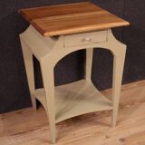 Paire de tables de chevet design peintes des années 80