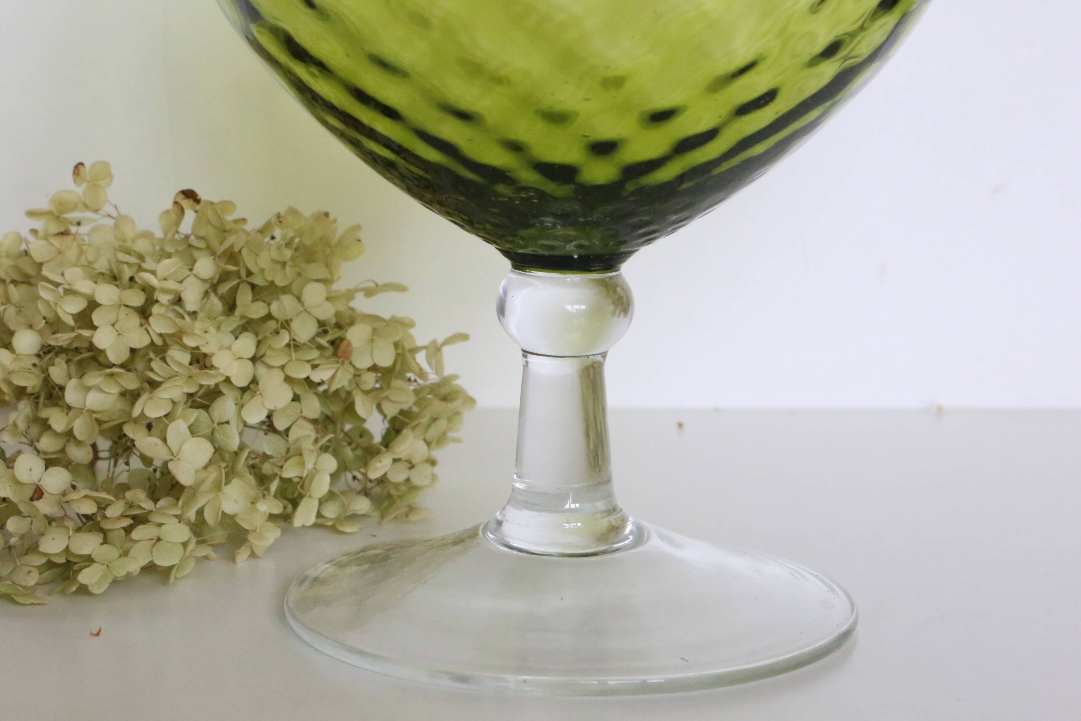 Empoli glass vase, vintage