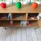 2-door sideboard in woven oak and lupin oak
