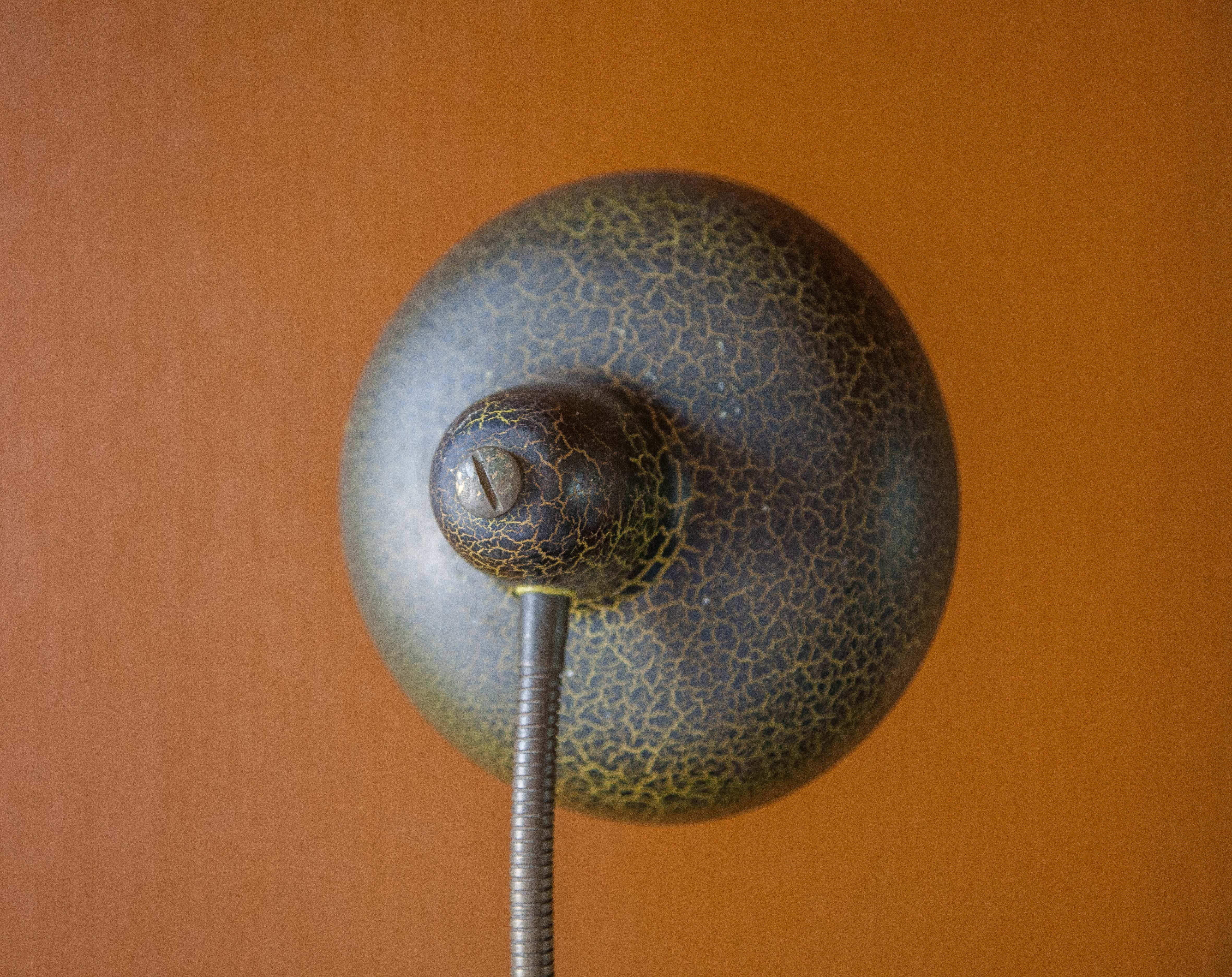 Vintage lamp, table lamp, desk lamp, bedside lamp, articulated lamp, metal cracked effect