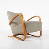 Pair of Bentwood Armchairs by Jindrich Halabala H269, Czech Republic, 1940s