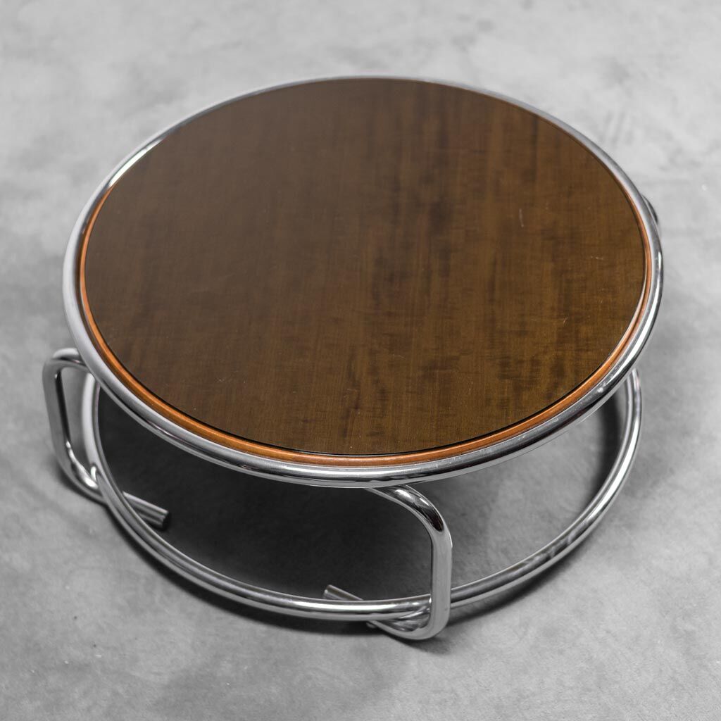 Coffee table metal glass 70s vintage modern