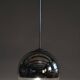 Mid-Century Chandelier in Chromed Steel and Opaline Glass, Germany, 1970s
