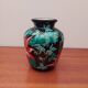 Longwy enamel vase "tropic"