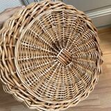 Wicker laundry basket