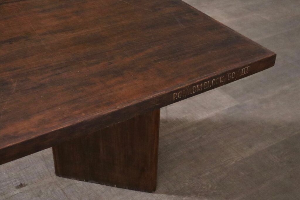 Pierre Jeanneret large library table PJ-TAT-08-A, Chandigarh, 1955-1956