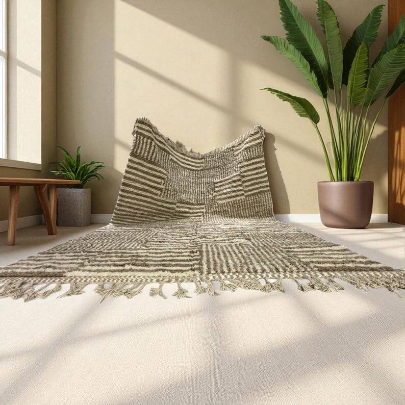 Tapis beni ouarain en laine taille 200cmx300cm