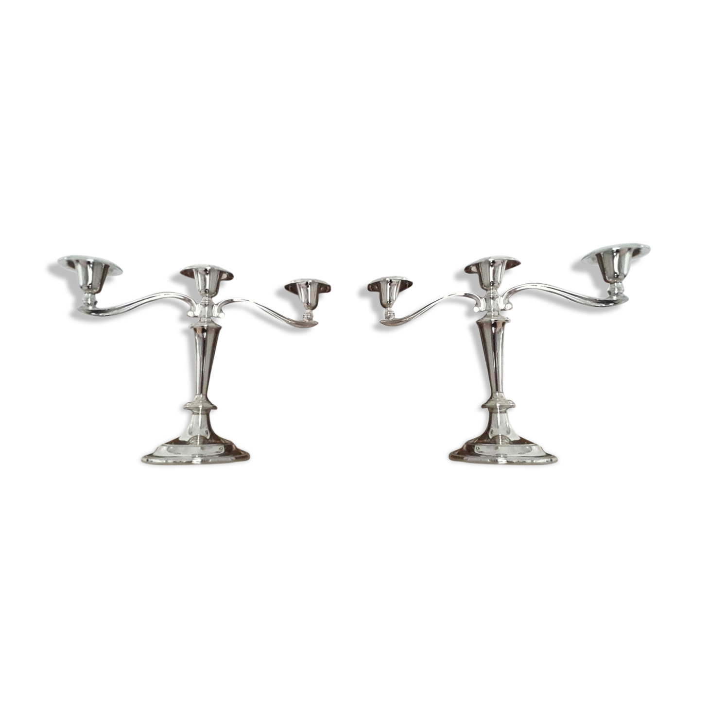 English mayflower candlesticks