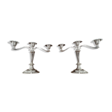 English mayflower candlesticks