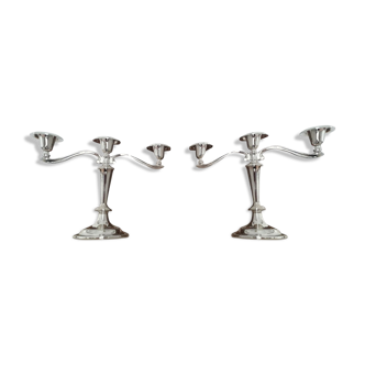 English mayflower candlesticks