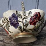 Basket trinket bowl Keller and Guerin Lunéville art nouveau