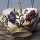 Basket trinket bowl Keller and Guerin Lunéville art nouveau