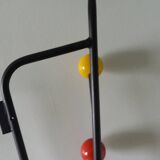 Vestiaire porte manteau boules de billard et miroir style Roger Feraud
