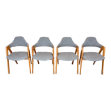 Set of 4 teak chairs by Kai Kristiansen for Sva Møbler Danish Design 60s 70s